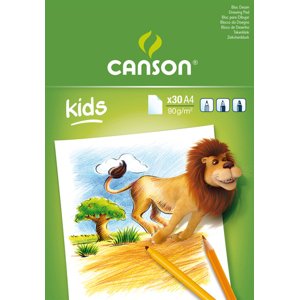 CANSON Kids skicár na kreslenie 90g, 30 listov, A4