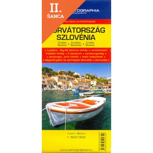 Lacná kniha Horvátország, Szlovénia / Croatia, Slovenia 1 : 500 000 - Országtérkép