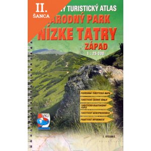 Lacná kniha Nízke Tatry - západ - turistický atlas 1:25 000