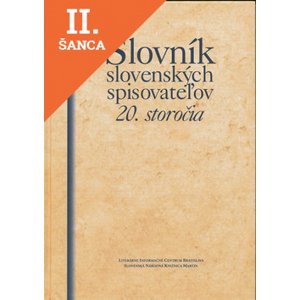 Lacná kniha Slovník slovenských spisovateľov 20. storočia