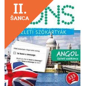 Lacná kniha PONS szókártyák angol üzleti