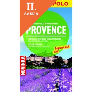 Lacná kniha Provence - cestovní průvodce se skládací mapou