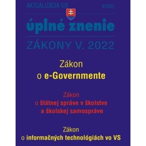 Zákony 2022 V aktualizácia V 6 - štátna služba