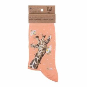 Bambusové ponožky "Flowers" Wrendale Designs – žirafa