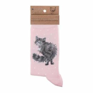 Bambusové ponožky "Glamour Puss" Wrendale Designs – mačička