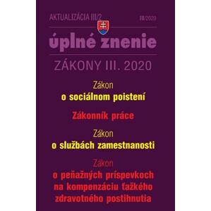 Aktualizácia III/2 2020 - Sociálne poistenie, Zákonník práce, Služby zamestnanosti