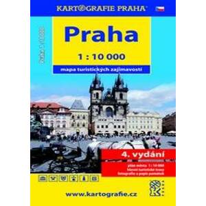 Praha mapa turistických zajímavostí - autor neuvedený