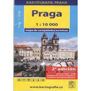 Praha mapa turistických zajímavostí - autor neuvedený