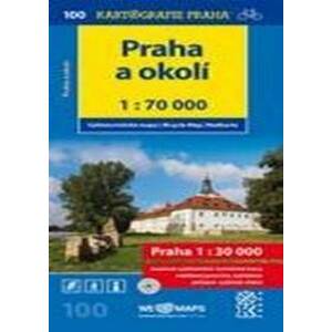 Praha a okolí 1:70 000 - autor neuvedený