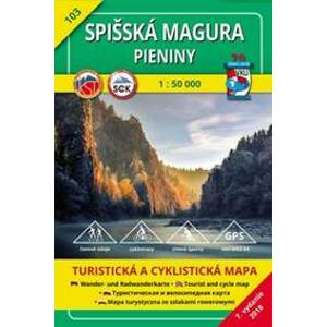 Spišská Magura, Pieniny 1:50 000 (Turistická mapa) - autor neuvedený