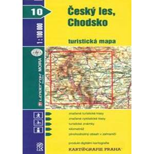 Český les, Chodsko  turistická mapa 1:100 000 - autor neuvedený