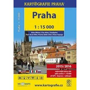 Praha 1:15 000 atlas města - autor neuvedený