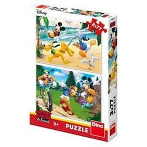 Puzzle Mickey sportuje 2x77 dílků - autor neuvedený