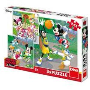 Puzzle Mickey a Minnie sportovci - autor neuvedený