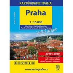 Praha – Velký atlas, 1 : 15 000 - autor neuvedený