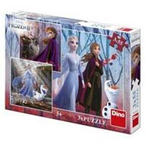 Frozen II 3x55 puzzle nové - autor neuvedený