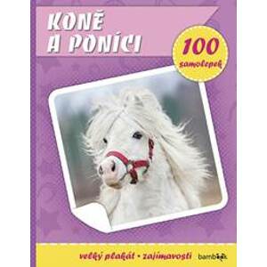 Koně a poníci - Plakát a 100 samolepek - autor neuvedený