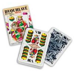Dvojhlavé hracie karty mini 32 listov / Dvouhlavé hrací karty mini 32 listů - autor neuvedený