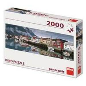 Puzzle 2000 Rybářská vesnice panoramic - autor neuvedený