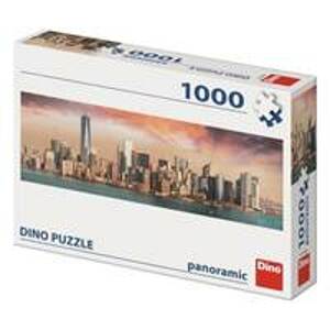 Puzzle 1000 Manhattan za soumraku Panoramic - autor neuvedený