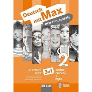 Deutsch mit Max neu + interaktiv 2 Pracovní sešit 3v1 - autor neuvedený