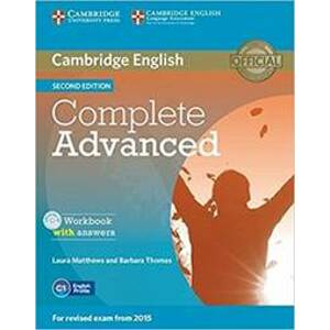 Cambridge English Complete Advanced Workbook with answers Second edition - autor neuvedený