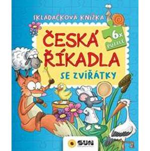 Česká říkadla se zvířátky puzzle - Skládačková knížka - autor neuvedený