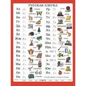 Ruská abeceda (A4) - Tabuľka - autor neuvedený