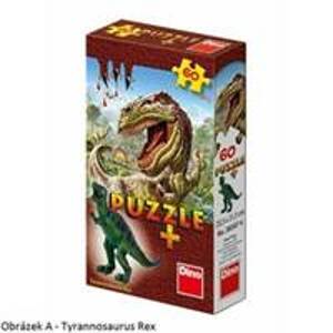 Puzzle Dinosauři + figurka - autor neuvedený