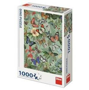 Puzzle 1000 Motýlí louka - autor neuvedený