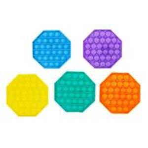 Bubble pops Antistresová společenská hra 5 barev Oktagon - autor neuvedený