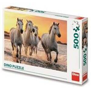 Puzzle 500 Koně v příboji - autor neuvedený