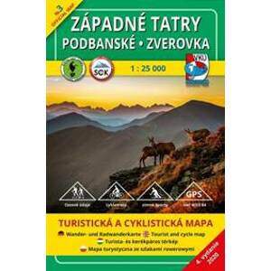 Západné Tatry - Podbanské - Zverovka 1:25 000 - autor neuvedený