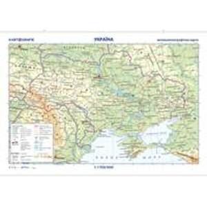 Ukrajina oboustranná nástěnná obecně zeměpisná mapa - Pavel Seemann