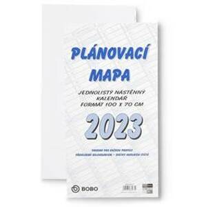 Plánovací roční mapa B1 skládaná 2023 - nástěnný kalendář