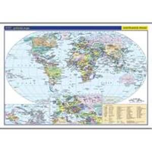 Svět – školní politická nástěnná mapa - autor neuvedený
