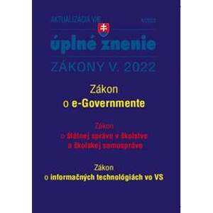 Aktualizácia V/6 2022 – štátna služba, informačné technológie verejnej správy - autor neuvedený
