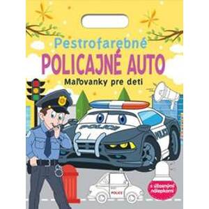 Pestrofarebné policajné auto - Maľovanky pre deti - autor neuvedený