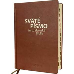Sväté písmo – Jeruzalemská Biblia (veľký formát) – hnedá - autor neuvedený