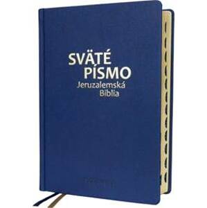 Sväté písmo – Jeruzalemská Biblia (veľký formát) – modrá so zlatorezom - autor neuvedený