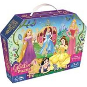 Třpytivé Glitter puzzle v kufříku Disney - autor neuvedený