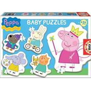 Baby puzzle Prasátko Peppa 5v1 - autor neuvedený