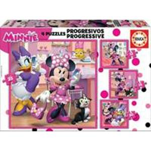 Puzzle Minnie a Daisy 4v1 - autor neuvedený