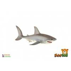 Žralok bílý zooted plast 17cm v sáčku - autor neuvedený