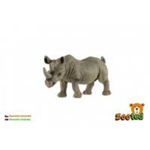 Nosorožec dvourohý zooted plast 14cm v sáčku - autor neuvedený