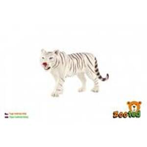 Tygr indický bílý zooted plast 14cm v sáčku - autor neuvedený