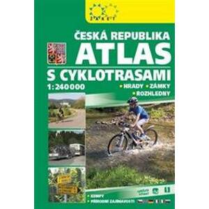 Atlas ČR s cyklotrasami 1:240 000 (2023) - autor neuvedený
