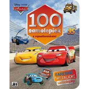 100 samolepiek s vymaľovankami/ Cars - Disney/Pixar