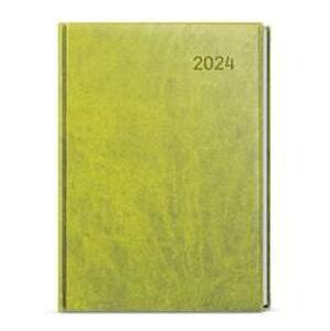 Denní diář 2024 David Vivella A5 zelený - autor neuvedený