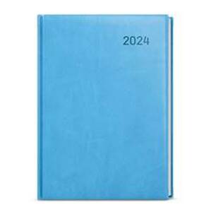 Denní diář 2024 David Vivella A5 světle modrý - autor neuvedený